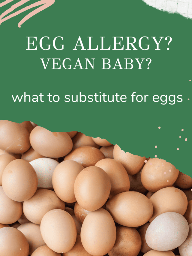 Egg replacements for vegan babies and those with  an egg allergy