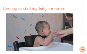 starting baby on beverages