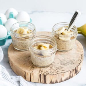 3 cups of baby friendly banana custard.