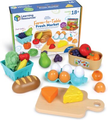 wood food toys for children to play with