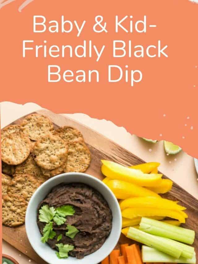 Baby and Kid-Friendly Black Bean Dip
