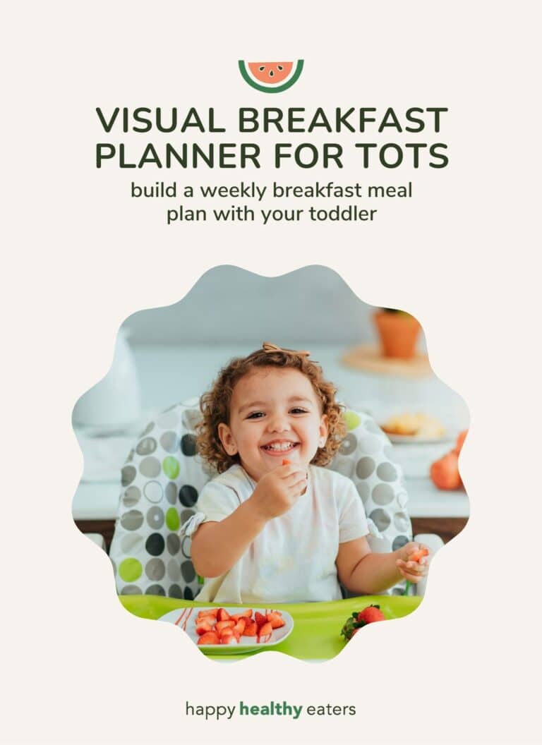 cover image for visual breakfast planner for tots