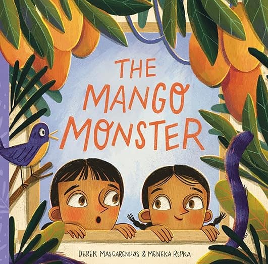 The cover page for the Mango Monster, a mystery book for kids about missing mangoes!