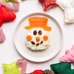 Snowman Bagel