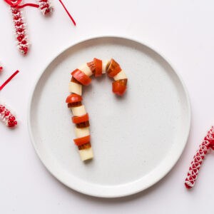 Candy Cane Charcuterie for kids