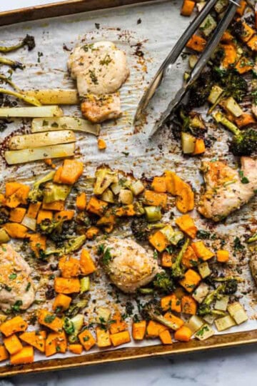 one pan herbed lemon chicken