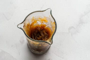 Date paste made by microwaving dates with water. 