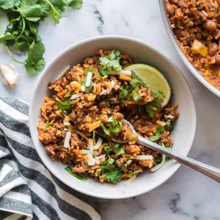 Sofrito beef beans and rice